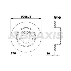 Comprar Disco de freno de BRAXIS AE0595 a bajo precio de 79,90 €