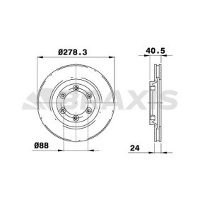 Comprar Disco de freno de BRAXIS AE0638 a bajo precio de 90,79 €