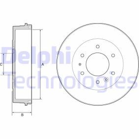 Achetez des Tambour de frein DELPHI BF527 à prix pour 91,33 €