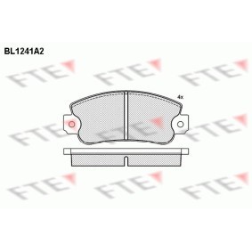 Achetez des Plaquettes de frein FTE BL1241A2 à prix pour 35,05 €