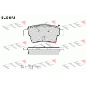 Bremsbeläge BL2015A3 von FTE günstig für 32,52 € online kaufen