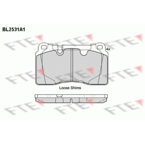 Achetez des Plaquettes de frein FTE BL2531A1 à prix pour 61,53 €