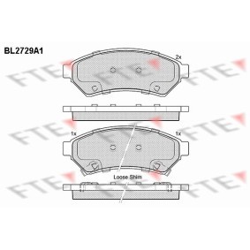 Compre Pastilhas de travão da FTE BL2729A1 a um preço baixo por 133,65 €