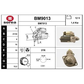 Anlasser BM9013 von SNRA günstig für 118,41 € online kaufen