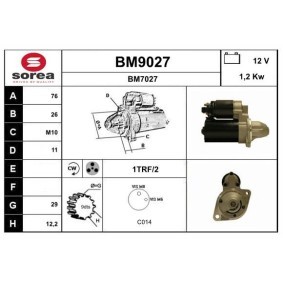 Anlasser BM9027 von SNRA günstig für 152,42 € online kaufen