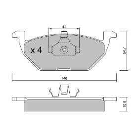 Acquista Kit pastiglie freni da AISIN BPVW-1012 a buon mercato per soli 28,82 €