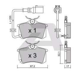 Acquista Kit pastiglie freni da AISIN BPVW-2004 a buon mercato per soli 30,62 €