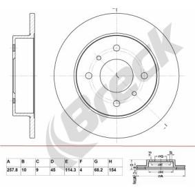 Acquista Disco freno da BRECK BR 017 SA100 a buon mercato per soli 25,08 €