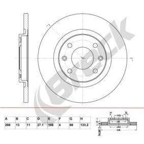 Achetez des Disque de frein BRECK BR 031 SA100 à prix pour 25,65 €