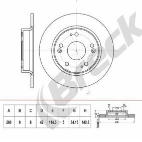 Achetez des Disque de frein BRECK BR 067 SA100 à prix pour 26,44 €