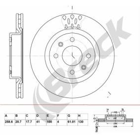 Acquista Disco freno da BRECK BR 304 VA100 a buon mercato per soli 26,83 €