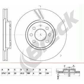 Achetez des Disque de frein BRECK BR 311 VA100 à prix pour 41,65 €