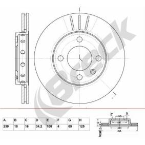 Achetez des Disque de frein BRECK BR 317 VA100 à prix pour 23,83 €