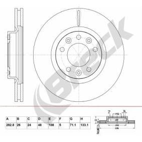 Achetez des Disque de frein BRECK BR 382 VA100 à prix pour 40,22 €