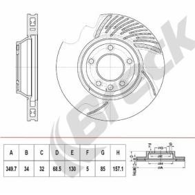 Achetez des Disque de frein BRECK BR 410 VH100 à prix pour 88,34 €