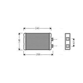 Wärmetauscher, Innenraumheizung BWA6210 von AVA COOLING SYSTEMS günstig für 68,72 € online kaufen