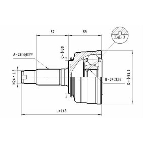 Compre Junta homocinética de STATIM online para Legend II Coupe (KA) a preços moderados