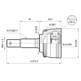 Compre Junta homocinética de STATIM online para BLUEBIRD Hatchback (T72, T12) a preços moderados