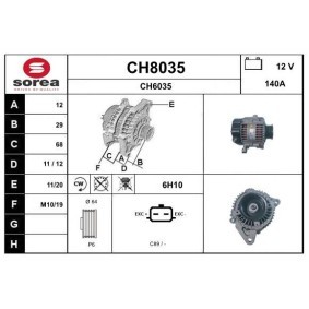 Comprar Alternador de SNRA CH8035 a bajo precio de 298,66 €