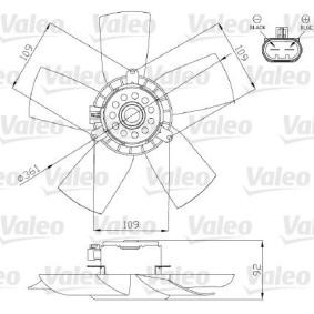 Kühlerlüfter für OPEL von VALEO