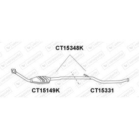 Reparaturrohr, Katalysator CT15331 von VENEPORTE günstig für 35,08 € online kaufen