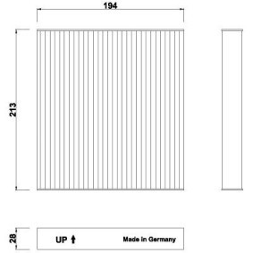 Innenraumfilter für SUBARU von DIEDERICHS
