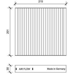 Innenraumfilter des Herstellers DIEDERICHS - Originalware Artikelnummer: DCI1109