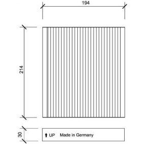 Innenraumfilter für SUBARU von DIEDERICHS