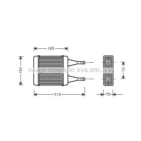 Wärmetauscher, Innenraumheizung DN6090 von PRASCO günstig für 1032,06 € online kaufen