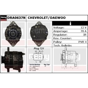 Köp Generator av DELCO REMY DRA0637N till det låga priset 2446,11 kr