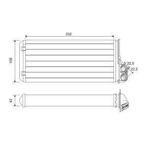 Wärmetauscher, Innenraumheizung 812170 von VALEO günstig für 248,89 € online kaufen