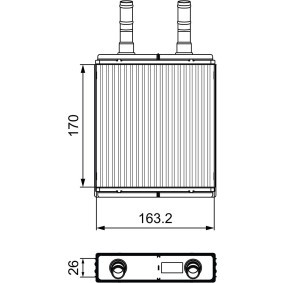 Wärmetauscher, Innenraumheizung 812409 von VALEO günstig für 176,19 € online kaufen