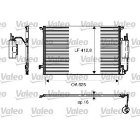 Klimakondensator 818175 CADILLAC von VALEO
