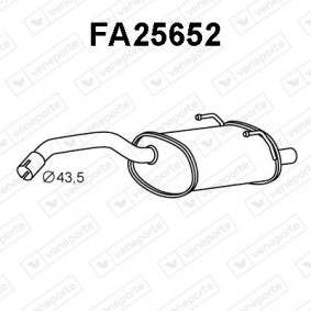 Endschalldämpfer FA25652 von VENEPORTE günstig für 76,16 € online kaufen