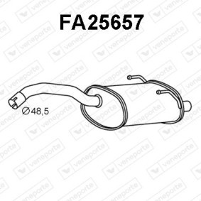 Endschalldämpfer FA25657 von VENEPORTE günstig für 126,25 € online kaufen