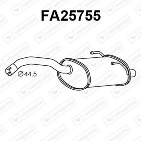 Endschalldämpfer FA25755 von VENEPORTE günstig für 100,36 € online kaufen