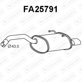 Endschalldämpfer FA25791 von VENEPORTE günstig für 96,98 € online kaufen