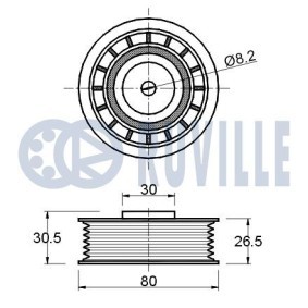 Spannrolle, Zahnriemen 55001 von RUVILLE günstig für 43,60 € online kaufen