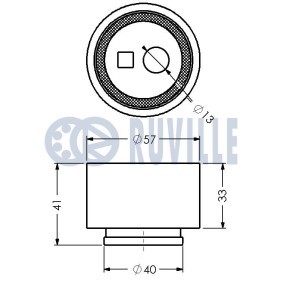 Spannrolle, Zahnriemen 55002 von RUVILLE günstig für 31,46 € online kaufen