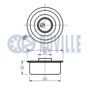 Spannrolle, Keilrippenriemen 55024 von RUVILLE günstig für 11,28 € online kaufen