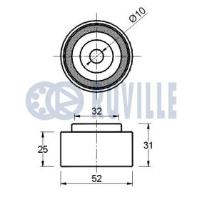 Spannrolle, Keilrippenriemen 55029 von RUVILLE günstig für 41,83 € online kaufen