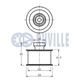 Spannarm, Keilrippenriemen 55089 von RUVILLE günstig für 23,19 € online kaufen