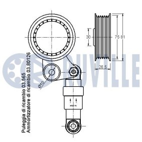 Spannrolle, Keilrippenriemen 55104 von RUVILLE günstig für 32,80 € online kaufen