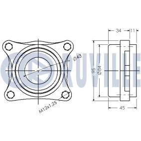 Spannrolle, Zahnriemen 55572 von RUVILLE günstig für 26,32 € online kaufen
