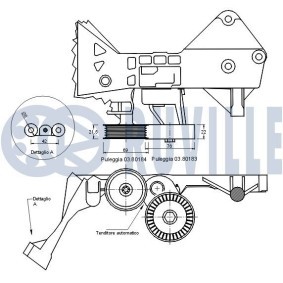 Spannarm, Keilrippenriemen 55754 von RUVILLE günstig für 35,80 € online kaufen