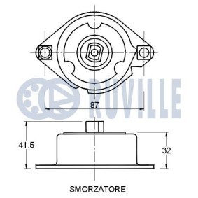 Spannarm, Keilrippenriemen 55778 von RUVILLE günstig für 30,46 € online kaufen