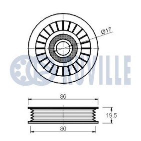 Spannrolle, Zahnriemen 55906 von RUVILLE günstig für 43,27 € online kaufen
