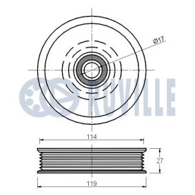 Spannarm, Keilrippenriemen 55980 von RUVILLE günstig für 8,03 € online kaufen
