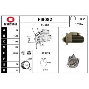 Comprar Motor de arranque de SNRA FI9082 a bajo precio de 187,37 €