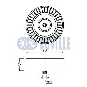 Spannrolle, Zahnriemen 56600 von RUVILLE günstig für 11,84 € online kaufen